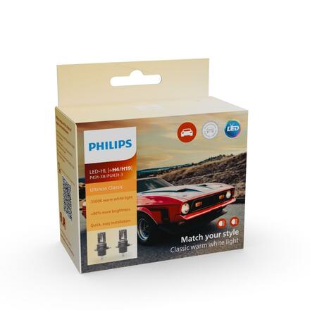 Philips H4/H19 12V P43t-38/PU43t-3 Ultinon Classic 2510 NOECE 2ks 11342U2510C2