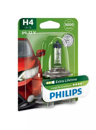 Philips H4 Long Life EcoVision 12V 12342LLECOB1