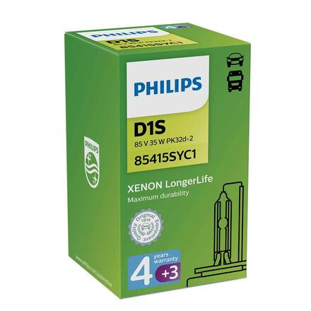 Philips D1S 35W PK32d-2 LongerLife 4300K Xenon 85415SYC1