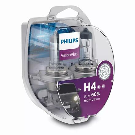 Philips H4 VisionPlus 12V 12342VPS2 +60%