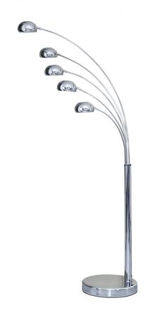AZzardo Palp stojací lampa 5x E14 40W 210cm IP20, chromové AZ1122