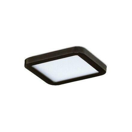 LED Stropní zápustné bodové svítidlo AZzardo Slim 9 Square 3000K IP44 black AZ2833 6W 500lm 3000K IP44 9cm čtvercové černé