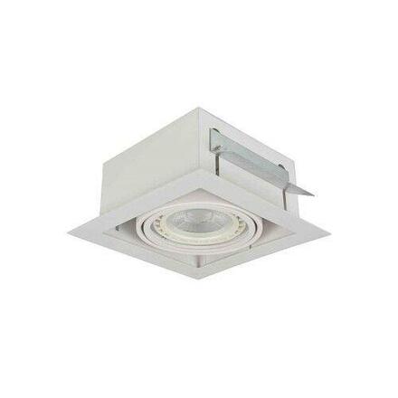 Stropní zápustné bodové svítidlo AZzardo Nova 1 white/white AZ2870 GU10+ADAP111/ES111 1x40/1x50W IP20 19,5cm bílé