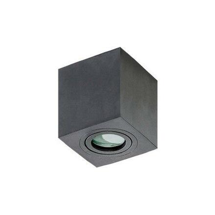 Stropní bodové přisazené svítidlo AZzardo Brant Square IP44 black AZ2878 GU10 1x50W IP44 9cm hranaté černé