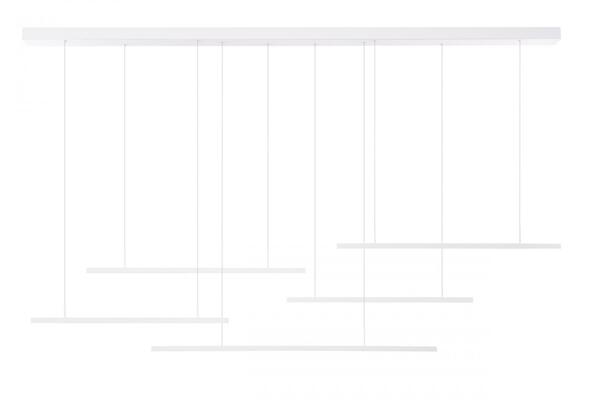 LED Závěsné svítidlo AZzardo Merlo Dimm white AZ3185 49W 3280lm 3000K IP20 180cm stmívatelné bílé