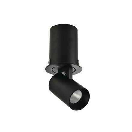 LED Stropní zápustné bodové svítidlo AZzardo Luna 7W black/black AZ3397 7W 595lm 3000K IP20 černé