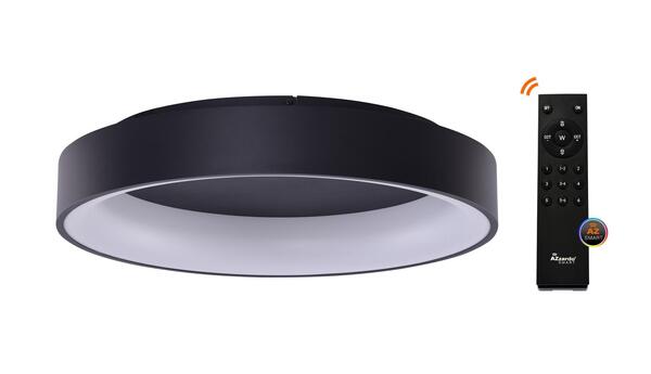 AZzardo Solvent R SMART přisazené svítidlo LED 120W 5729lm 3000-6000K 110cm kulaté IP20, černé + ovladač