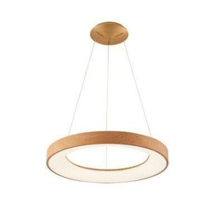 AZzardo SANTANA závěsné svítidlo LED 50W 2800lm 3000-6500K  60cm IP20, dřevěný dekor + ovladač