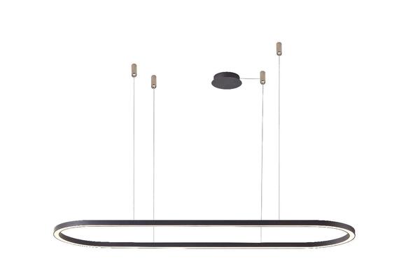 AZzardo ELENA závěsné svítidlo LED 50W 2700lm 3000K 120cm IP20, černé