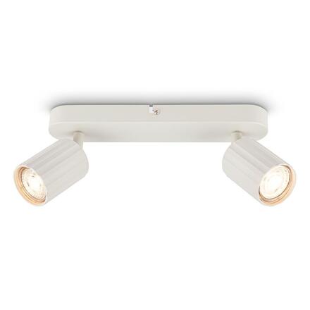 BRILONER Skaft stropní bodové svítidlo - GU10 patice, max. 9W, nastavitelné, starobílá, 2-ramenné 2324026