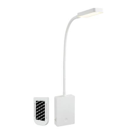 BRILONER Cielo lampa na čtení - 2W, 200lm, LED, nabíjecí, stmívatelné, dotykový vypínač, bezdrátové, bílé 2361016