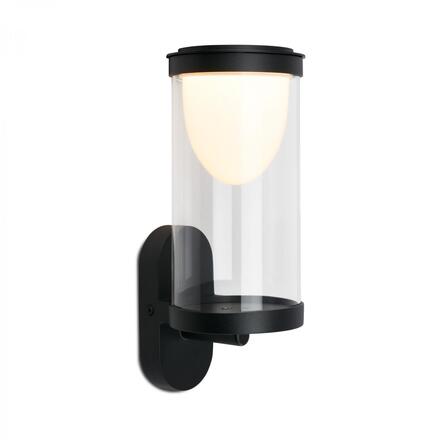 BRILONER LED nabíjecí nástěnné svítidlo, venkovní, dotykový vypínač, vyměnitelné baterie, vč. USB-C kabelu, stmívatelné, IP44, černé 3930015