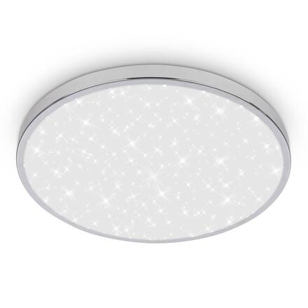 BRILONER Tak stropní svítidlo pr.33 cm - 22W, 2400lm, LED, hvězdné nebe, IP44, chrom 3934018
