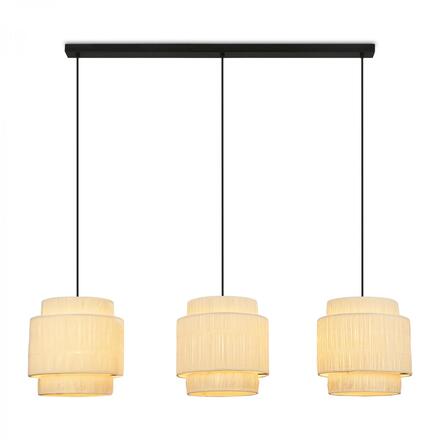 BRILONER Papper závěsné svítidlo, stínidlo z přírodních vláken, 3xE27 patice, přírodní 4851034