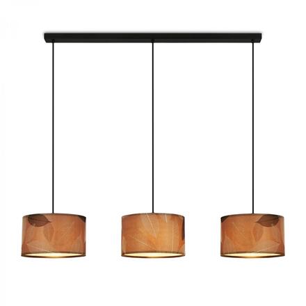 BRILONER Mata závěsné svítidlo, dekor s lístky, 3xE27 patice, kávová barva 4853034