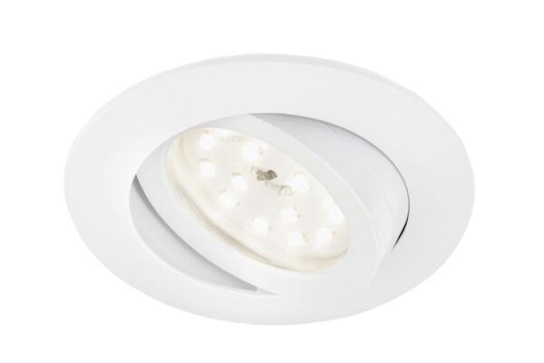 BRILONER LED vestavné svítidlo, pr.8,2 cm, LED, 4,8 W, 400 lm, bílé 8312-016