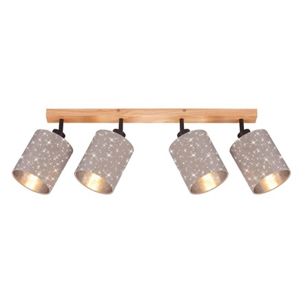 BRILONER Bodové svítidlo 65 cm 4x E27 25W taupe BRILO 2078-041