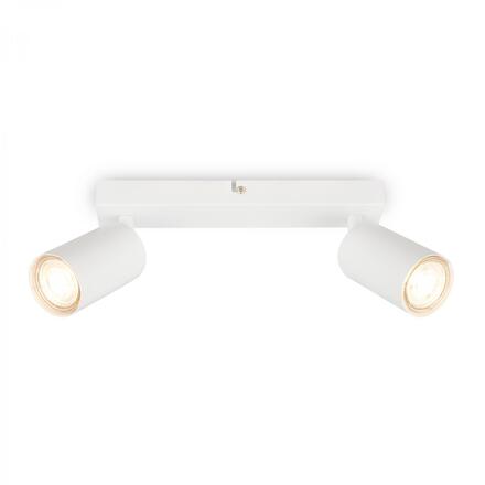 BRILONER Tib stropní bodové svítidlo, nastavitelné, On/Off nástěnným vypínačem, 2-ramenné, bílé 2172026