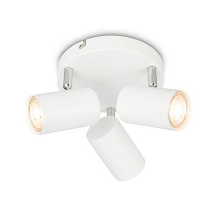 BRILONER Supo stropní bodové svítidlo - GU10 patice, max. 9W, nastavitelné, 3-ramenné, bílé 2365036