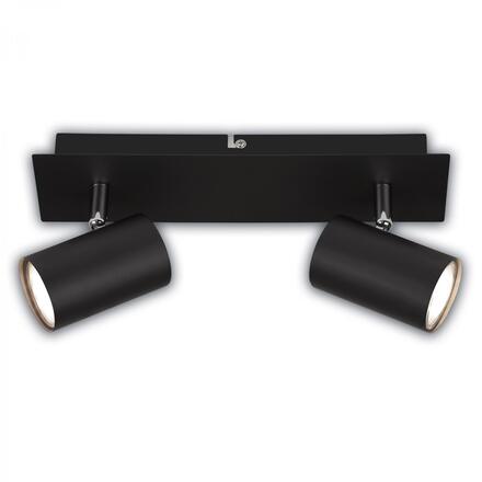 BRILONER Isil A LED stropní bodové svítidlo, třída A, 2-ramenné, 50.000h, nastavitelné, černá 2840025