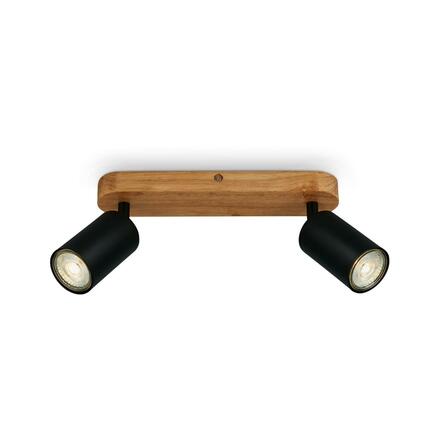 BRILONER Bodové svítidlo 27 cm 2xGU10 max. 9W černá BRILO 2922-025