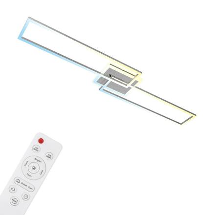 BRILONER CCT LED stropní svítidlo, 110 cm, 40 W, 5200 lm, hliník BRILO 3538-019