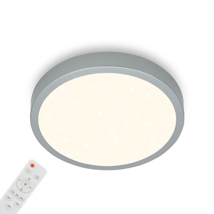 BRILONER CCT LED přisazené svítidlo pr. 38 cm, 22 W, 2900 lm, stříbrná BRILO 3704-014
