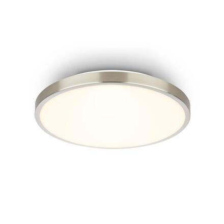 BRILONER Competo stropní svítidlo pr.24 cm - 12W, 1300lm, LED, teplá bílá, matný nikl 3901012