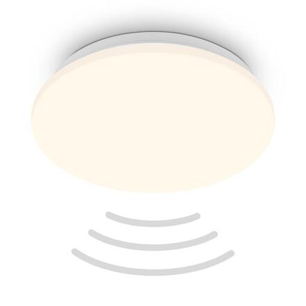 BRILONER Ugo stropní svítidlo pr.27 cm - 13W, 1300lm, LED, teplá bílá, pohybové čidlo, bílé 3959016
