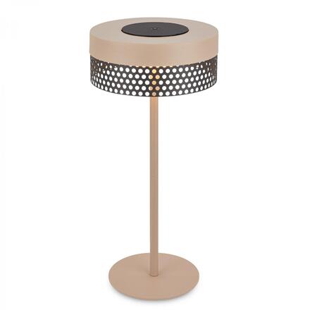 BRILONER Booha stolní lampa - 2,5W, 300lm, bezdrátová, IP44, LED, stmívatelná, teplá bílá, béžová/antracit 7576011