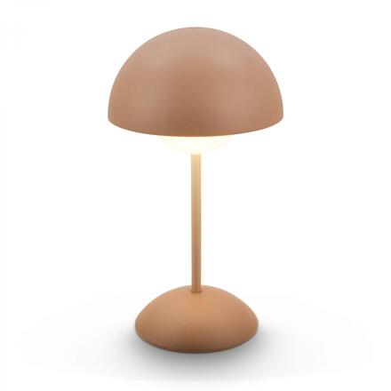 BRILONER Kugle stolní lampička - 3W, 250lm, bezdrátová, LED, stmívatelné, dotykový vypínač, teplá bílá, kávová 7578014