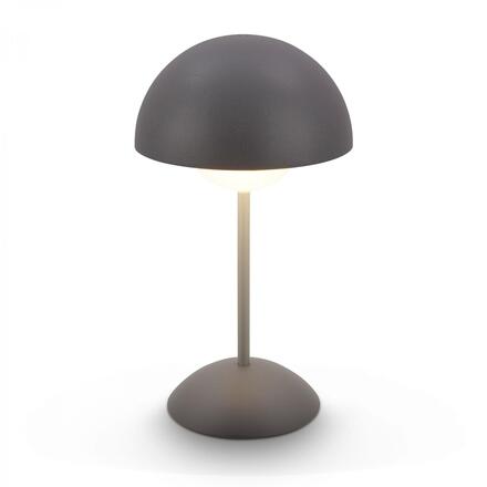 BRILONER Kugle stolní lampička - 3W, 250lm, bezdrátová, LED, stmívatelné, dotykový vypínač, teplá bílá, antracit 7578015