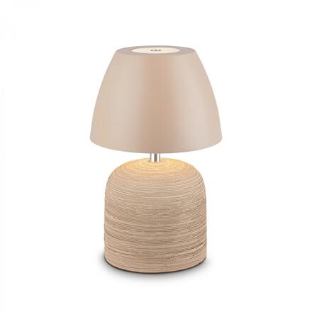 BRILONER Cera stolní lampa - 2,5W, 200lm, bezdrátová, IP44, LED, stmívatelná, teplá bílá, béžová 7593011