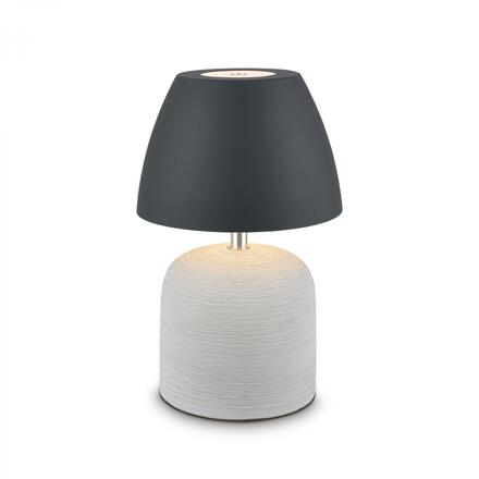 BRILONER Cera stolní lampa - 2,5W, 200lm, bezdrátová, IP44, LED, stmívatelná, teplá bílá, šedá/antracit 7593015