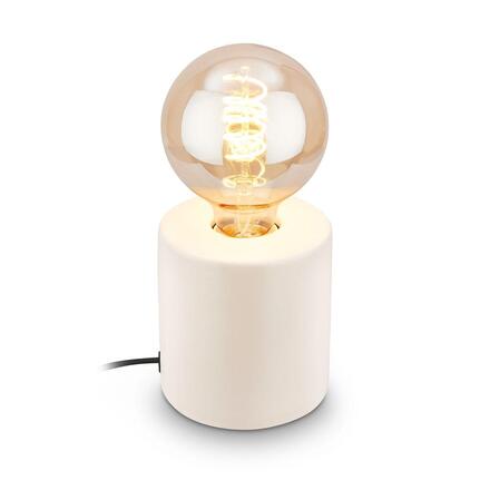 BRILONER Tubo stolní lampička - s vypínačem, E27 patice, max. 10W, bílá 7658016