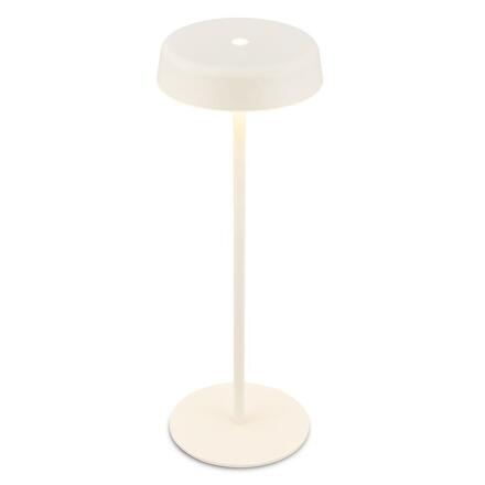 BRILONER Pala stolní lampička - 2W, 200lm, bezdrátová, LED, dotykový vypínač, stmívatelné, bílá 7668016