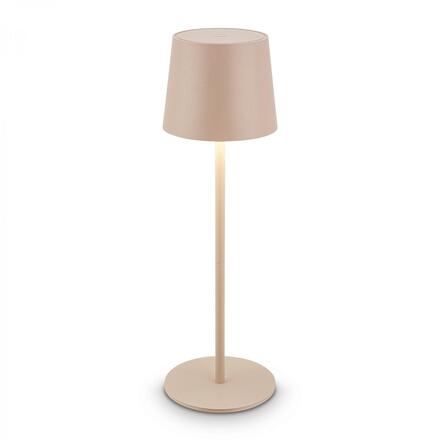 BRILONER Bota stolní lampa - 1,8W, 120lm, nabíjecí, LED, stmívatelné, dotykový vypínač, teplá bílá, béžová 7708011