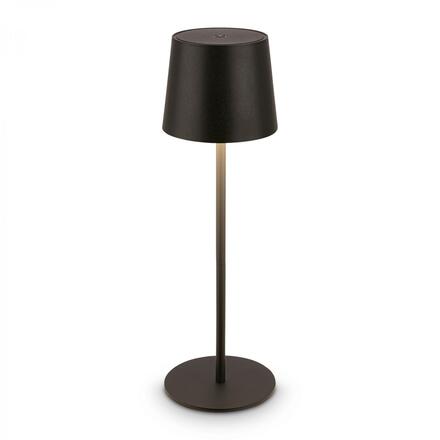 BRILONER Bota stolní lampa - 1,8W, 120lm, nabíjecí, LED, stmívatelné, dotykový vypínač, teplá bílá, černá 7708015