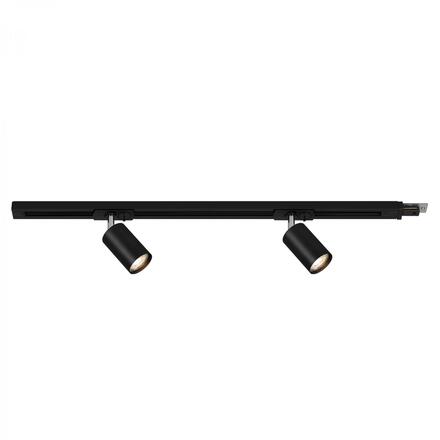 BRILONER Prodlužovací sada lištový systém 230V - 1x lišta 0,75 cm, 2 spoty GU10, černá 8001025