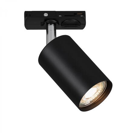 BRILONER LED spot GU10 lištový systém 230V – vysokonapěťový, 13,8cm, otočný/nastavitelný, černý 8005015