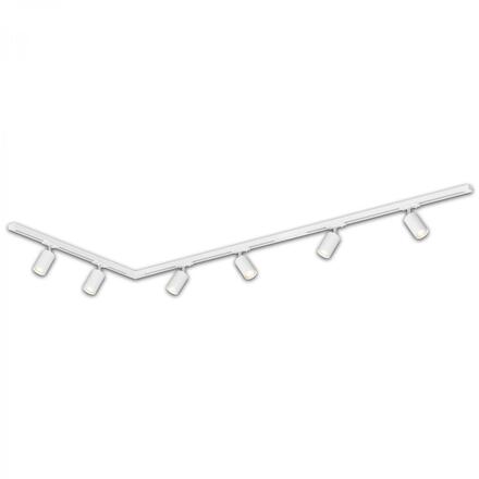 BRILONER Lištový systém sada 225 cm do L - 3x 230V lišta 1-fázová, 6x spot GU10, bílá 8010066