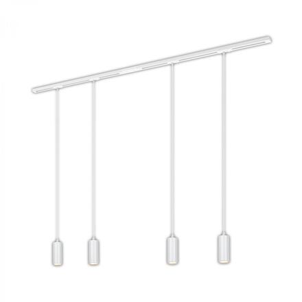 BRILONER 1-fázový lištový systém, kompletní sada, 4x LED závěsná svítidla, bílá 8016046