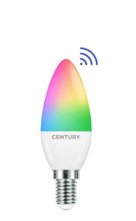 CENTURY LED CANDLE SMART WIFI 6W E14 CCT RGB/2700-6500K 180d DIM Tuya WiFi