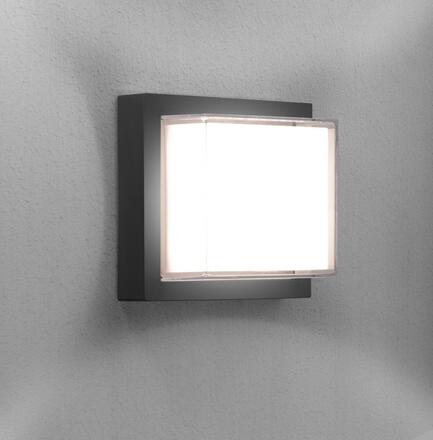 CENTURY PURA LED venkovní nástěnné svítidlo Square šedá 10W 4000K IP65