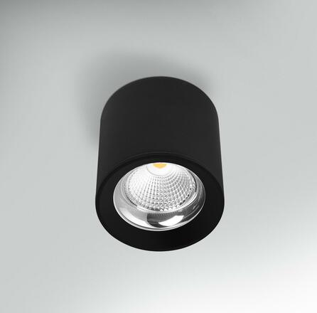 CENTURY Stropní svítidlo LED RONDO černé pr.130x155mm 25W 230V 3000K 45d IP20