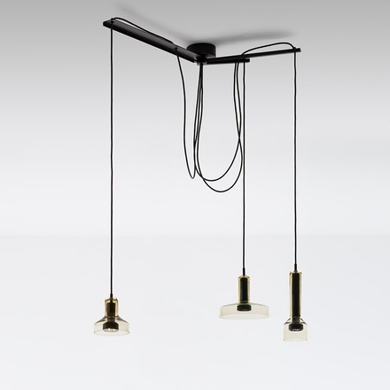 Artemide závěsné svítidlo Stablight Design Collection 3xGU10 zelený jantar