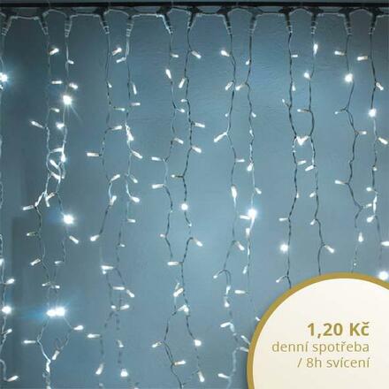 DecoLED LED světelný závěs - 1x1,5m, studená bílá, 150 diod