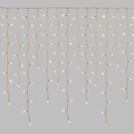 XmasKing LED krápník 3,5x0,85m 432 LED, 24V propojitelné venkovní, teplá bílá rampouchy