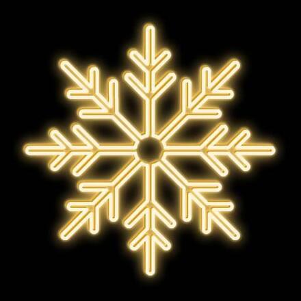 DecoLED LED světelná vločka II, závěsná 3D tisk, pr. 90 cm, teple bílá