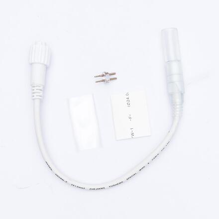 DecoLED Přípojka mezi světelnou hadicí a systémy EASY FIX 0,25m, bílý, samičí